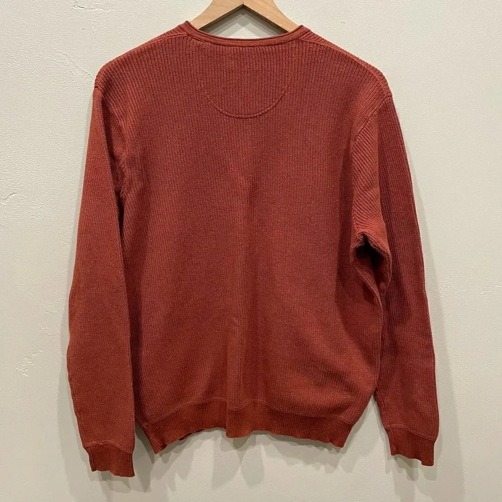 Tommy Bahama Men’s Dark Orange Sweater - Size: Medium